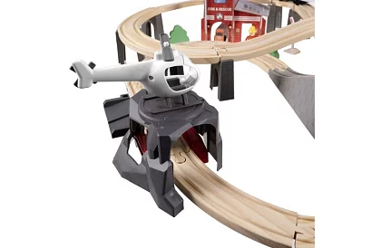 Drevená železnica - vláčkodráha na batérie 4,8 metra