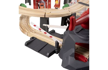 Drevená železnica - vláčkodráha na batérie 4,8 metra