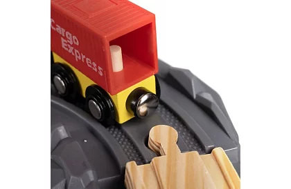 Drevená železnica - vláčkodráha na batérie 4,8 metra