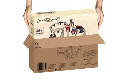 Drevená železnica - vláčkodráha na batérie 4,8 metra