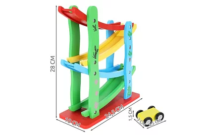 Drevená dráha pre autá