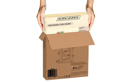 Drevená dráha pre autá