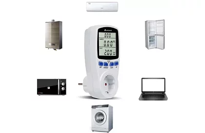 Digitálny LCD merací prístroj spotreby elektrickej energie