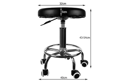 Kosmetická stolička na kolieskach - nastaviteľná