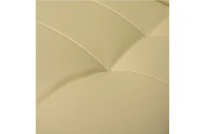 Kancelárske kreslo s výsuvnou opierkou nôh - krémové