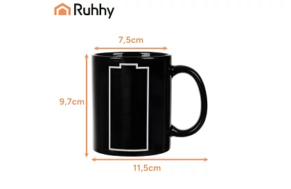 Magický hrnček 330 ml s indikátorom batérie