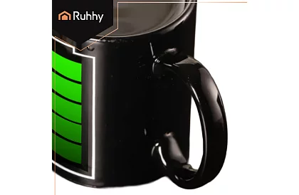 Magický hrnček 330 ml s indikátorom batérie