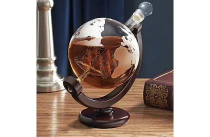 Veľká sada – karafa globe s whisky pohármi