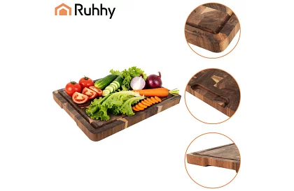 Akáciová kuchynská doska – 43 × 33 × 3 cm