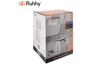 Praktický plochý mop + vedro 11 litrov – dvojkomorový s príslušenstvom