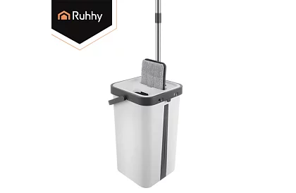 Praktický plochý mop + vedro 11 litrov – dvojkomorový s príslušenstvom