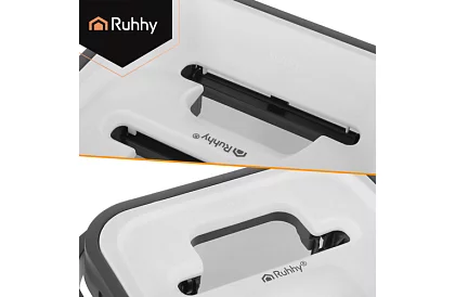 Praktický plochý mop + vedro 11 litrov – dvojkomorový s príslušenstvom