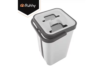 Praktický plochý mop + vedro 11 litrov – dvojkomorový s príslušenstvom