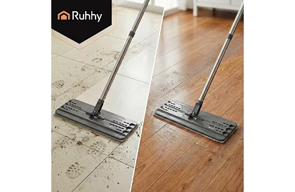 Praktický plochý mop + vedro 11 litrov – dvojkomorový s príslušenstvom