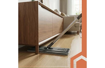 Praktický plochý mop + vedro 11 litrov – dvojkomorový s príslušenstvom