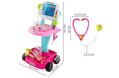 Malý doktor – doktorský hrací set s vozíkom