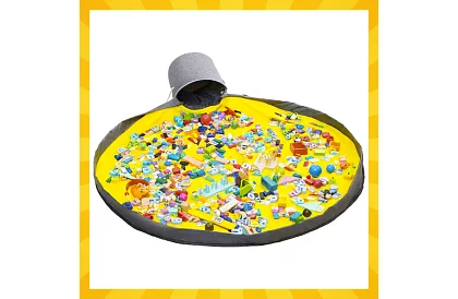 Praktický úložný koš na hračky s hracou podložkou