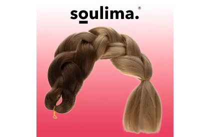 Syntetické ombre copy na vlasy – tmavý blond