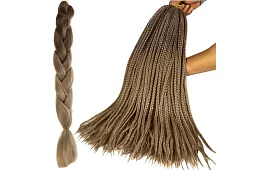 Syntetické ombre copy na vlasy – tmavý blond