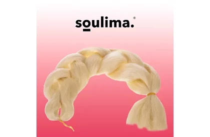 Syntetické ombre copy na vlasy – svetlá blond