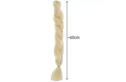 Syntetické ombre copy na vlasy – svetlá blond