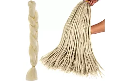 Syntetické ombre copy na vlasy – svetlá blond