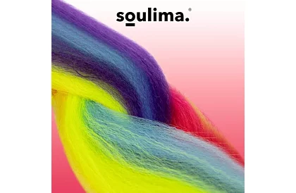 Syntetické ombre copy na vlasy – dúhové