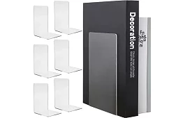 Knižná policová zarážka – sada 6 kusov