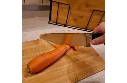 Krájacie bambusové dosky – sada 4 ks v stojane