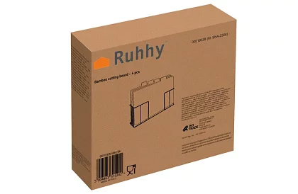 Krájacie bambusové dosky – sada 4 ks v stojane