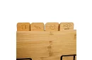 Krájacie bambusové dosky – sada 4 ks v stojane