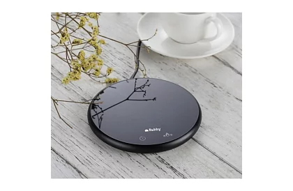 Elektrický ohrievač nápojov – sada ohrievač, šálka, lyžička a pokrievka