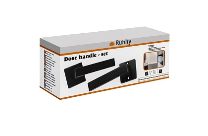 Dverové kovanie – kľučka čierna mat