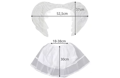 Andělský kostým s krídlami