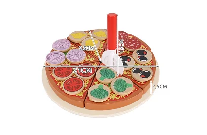 Krájacia sada – drevená pizza na rezanie + nôž