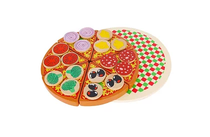 Krájacia sada – drevená pizza na rezanie + nôž