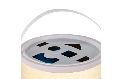 Drevené kocky v vedre s triedičom tvarov – 100 ks