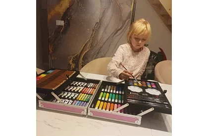 Veľká maliarska sada 144 ks + kufor