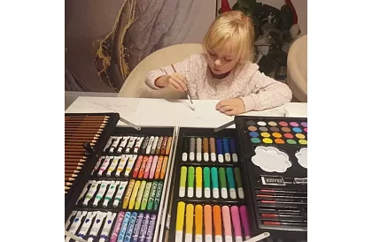 Veľká maliarska sada 144 ks + kufor
