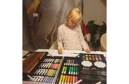 Veľká maliarska sada 144 ks + kufor