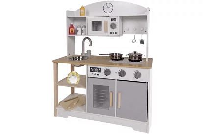 Drevená detská kuchynka s doplnkami