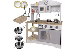 Drevená detská kuchynka s doplnkami