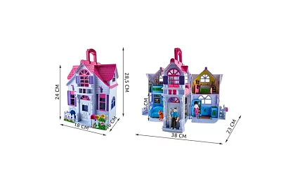 Skládací domček pre bábiky
