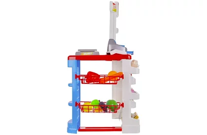 Detský obchod – supermarket s vozíkom a doplnkami