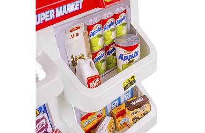 Detský obchod – supermarket s vozíkom a doplnkami