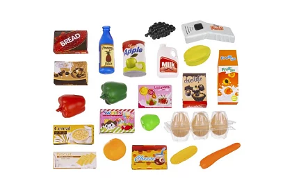 Detský obchod – supermarket s vozíkom a doplnkami