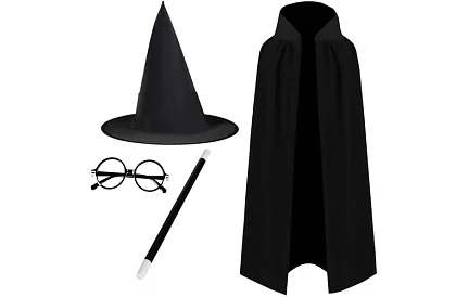 Kostým čarodejník + príslušenstvo