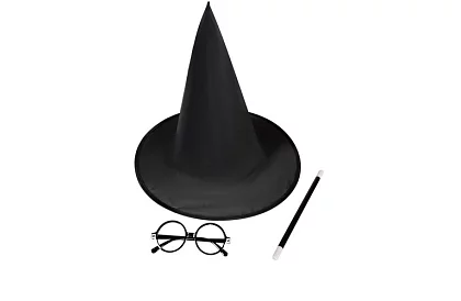Kostým čarodejník + príslušenstvo