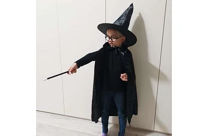 Kostým čarodejník + príslušenstvo
