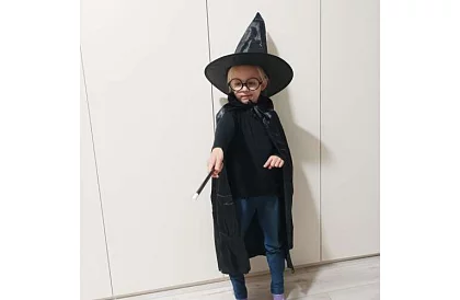 Kostým čarodejník + príslušenstvo